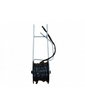 ROLLER HOOK · BLACK SPOOL ΜΑΥΡΟ ΚΑΡΟΥΛΙ ΜΕ ΜΑΥΡΟ ΣΠΑΓΚΟ 25 M